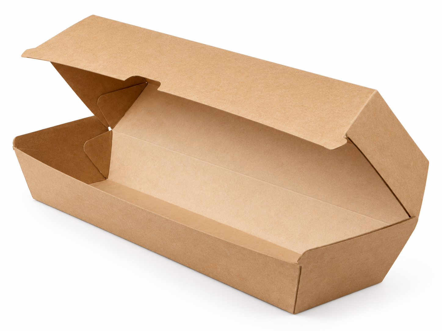Коробка лоток для хот-дога BOX 215*75*80 мм.